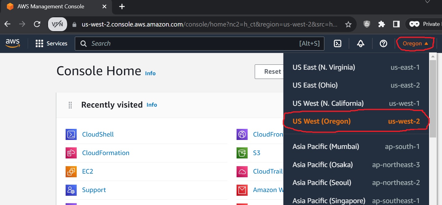 DevBox_AWS_Region